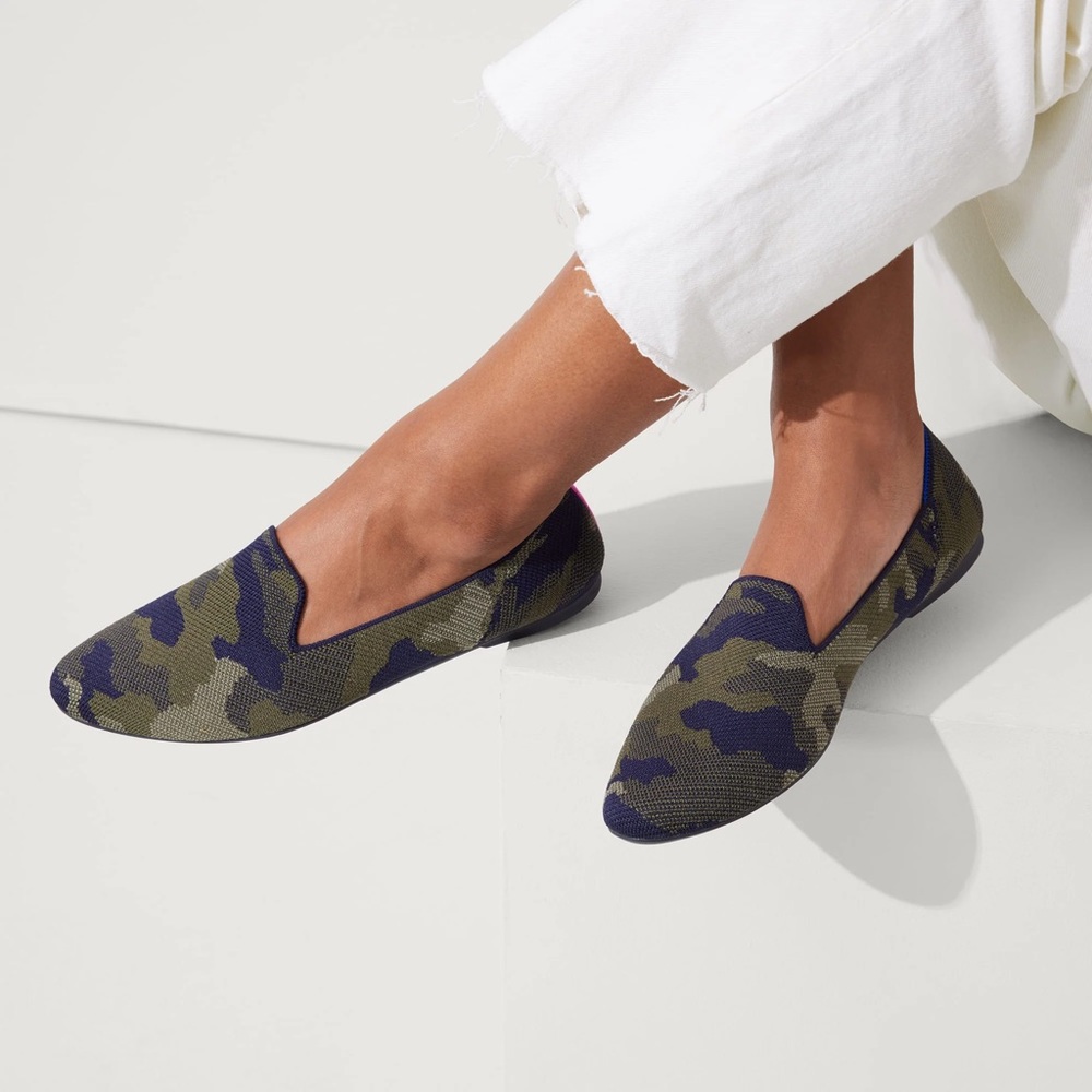 Rothy’s Spruce Camo Loafers size 8